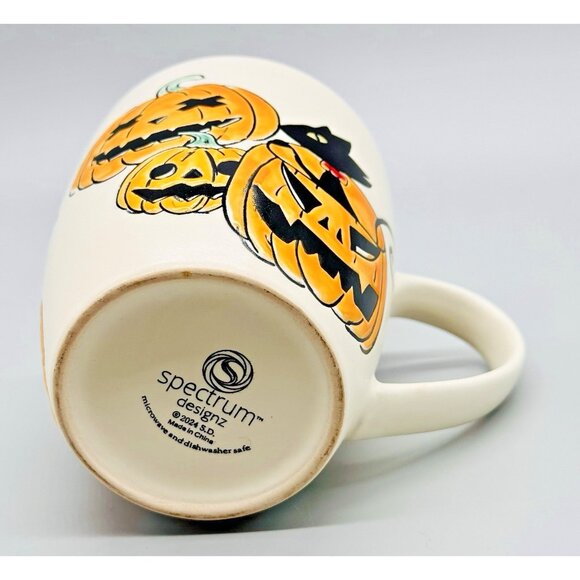 Spectrum Halloween Black Cat Pumpkins Jack O Lanterns Mug 5 inch 2024 - Picture 7 of 9